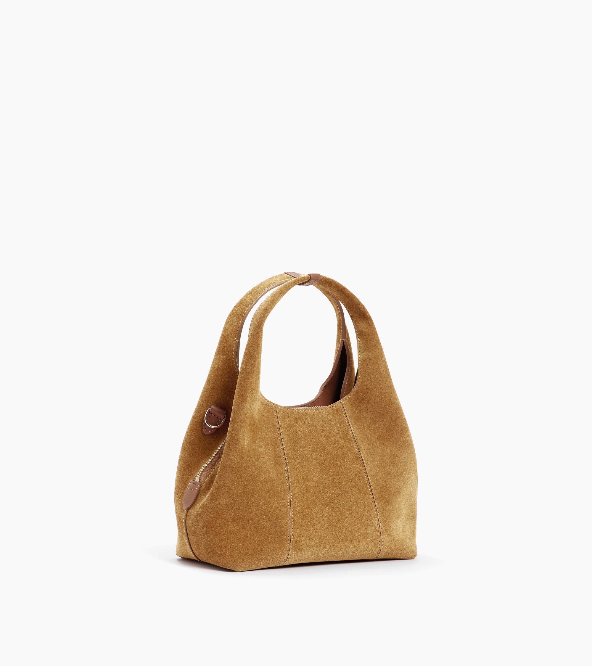 Petit sac à main Juliette en cuir refente de velours