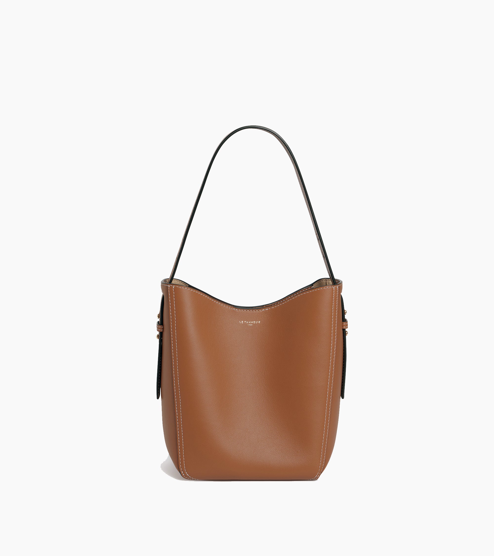 Céleste small smooth leather hobo bag