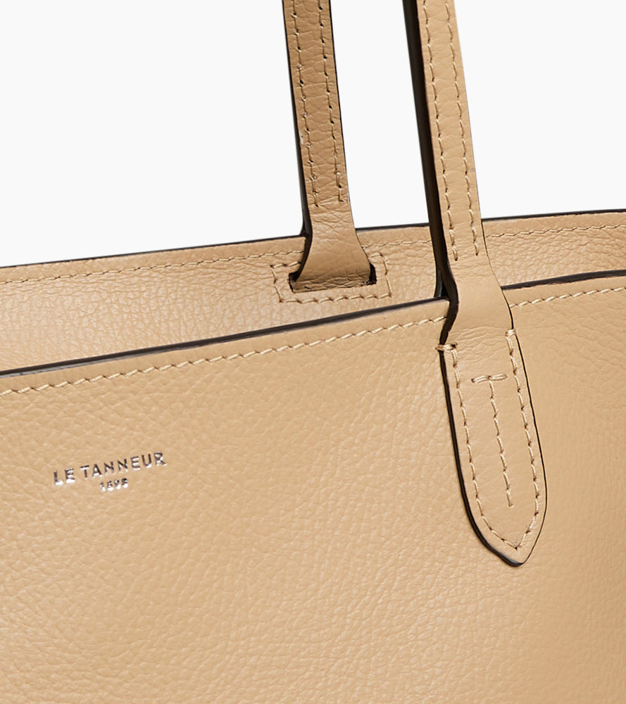 Louise large tote in grained leather