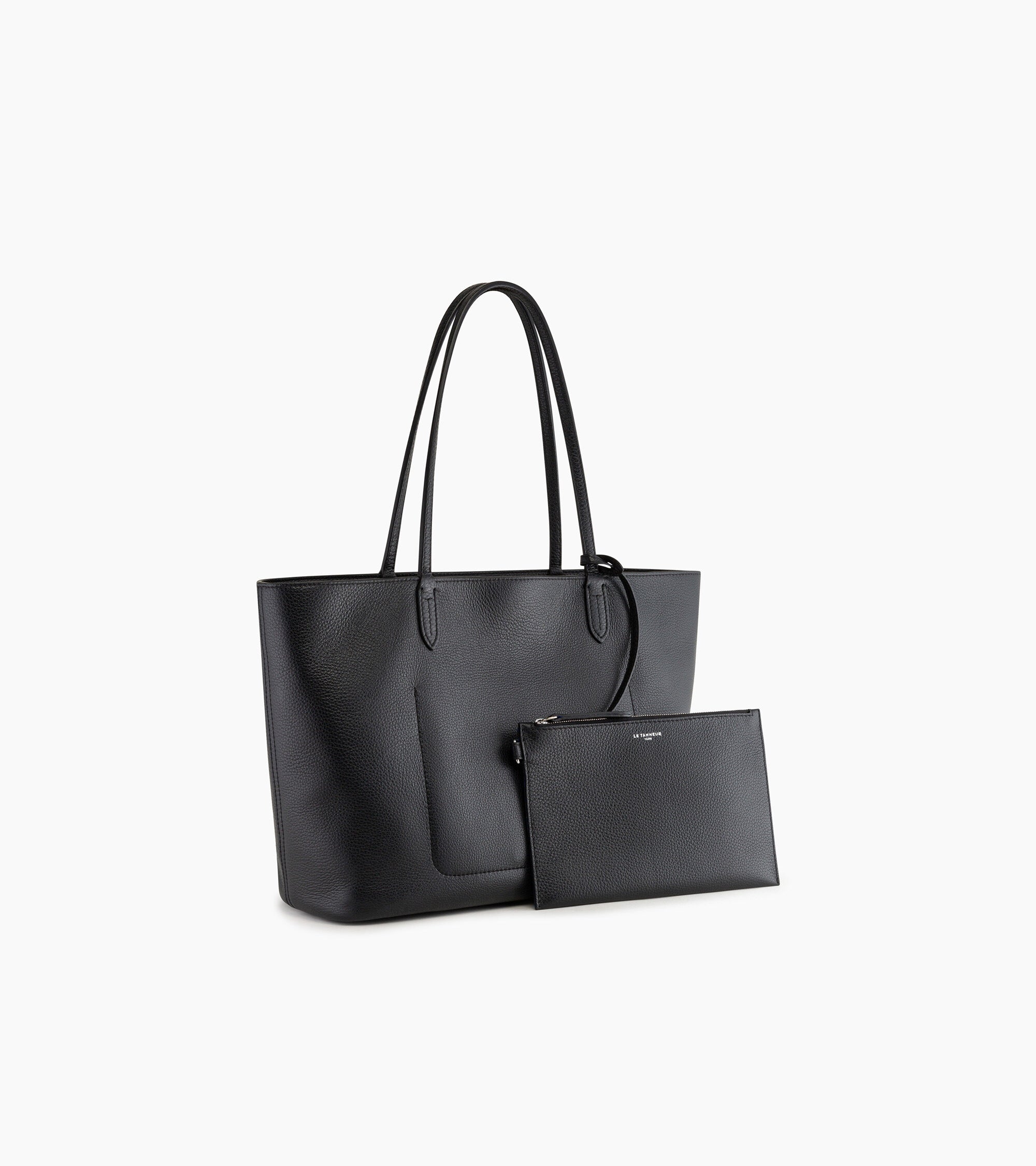 Grand sac cabas Louise en cuir grainé