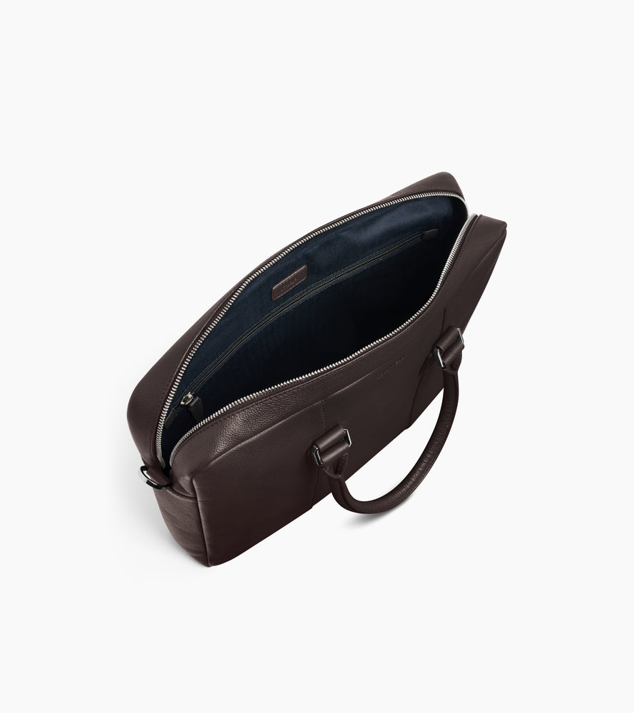 Porte documents 14" Marceau en cuir grainé petit modèle