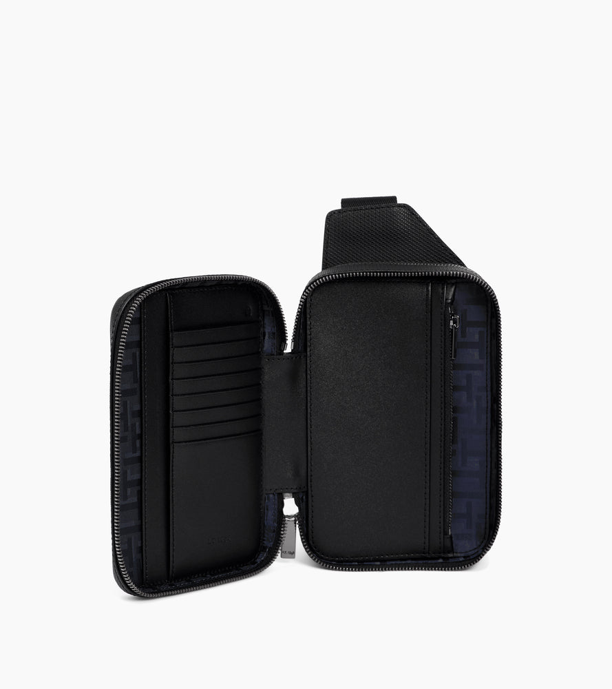 Sacoche sling Emile en cuir signature T