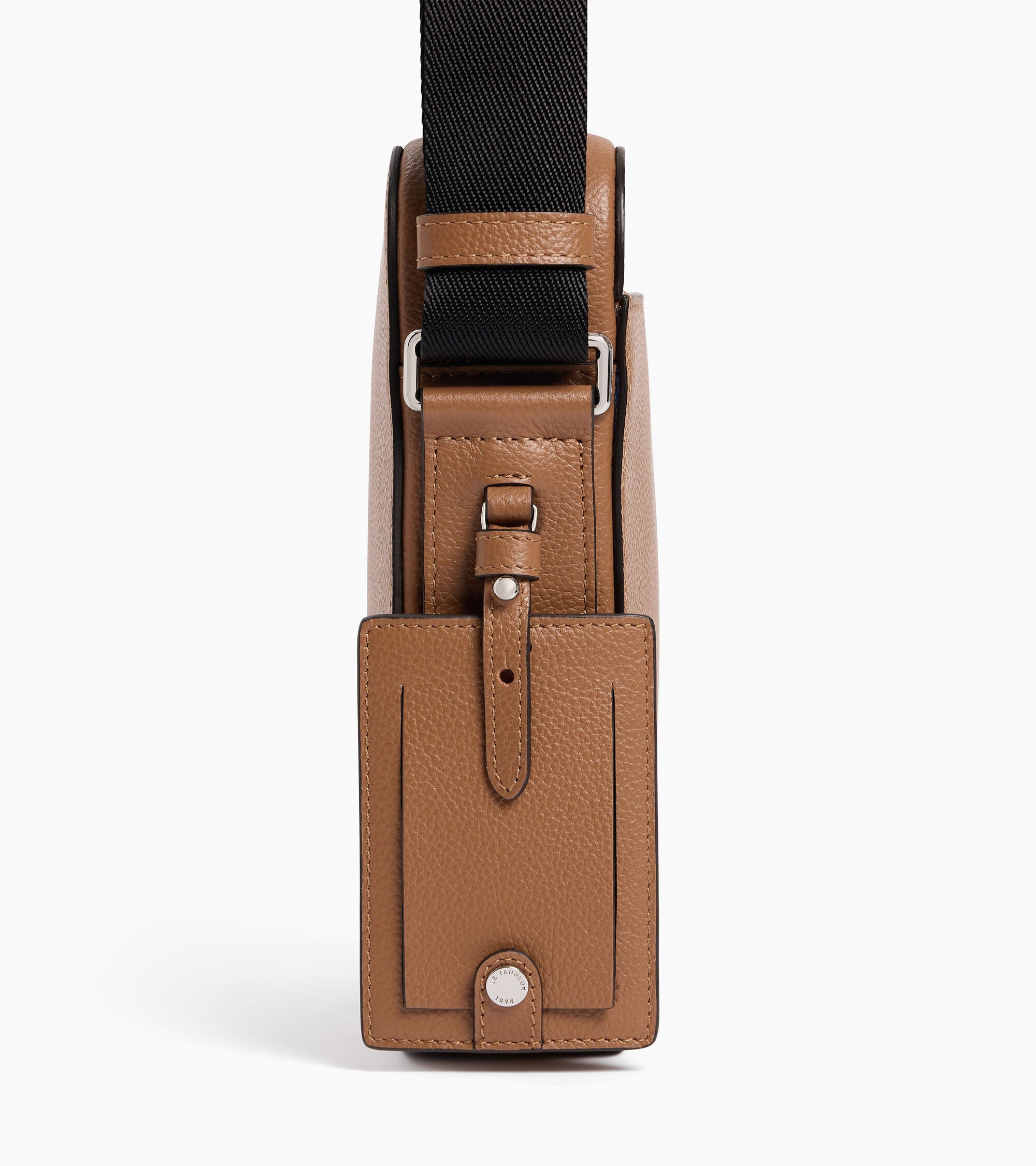 Petite sacoche zippée Emile en cuir grainé