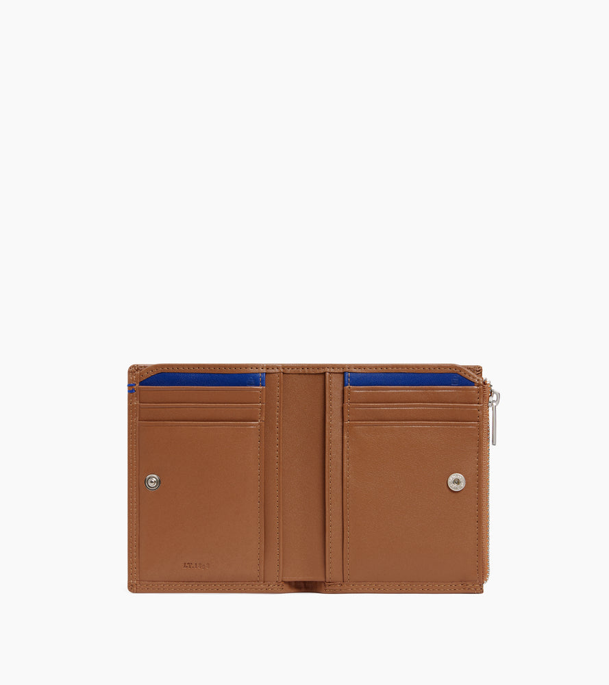 Martin medium vertical zipped wallet in smooth leather