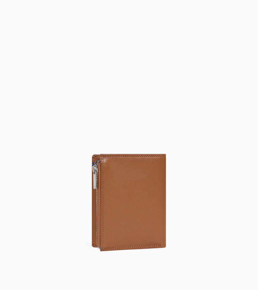 Martin medium vertical zipped wallet in smooth leather