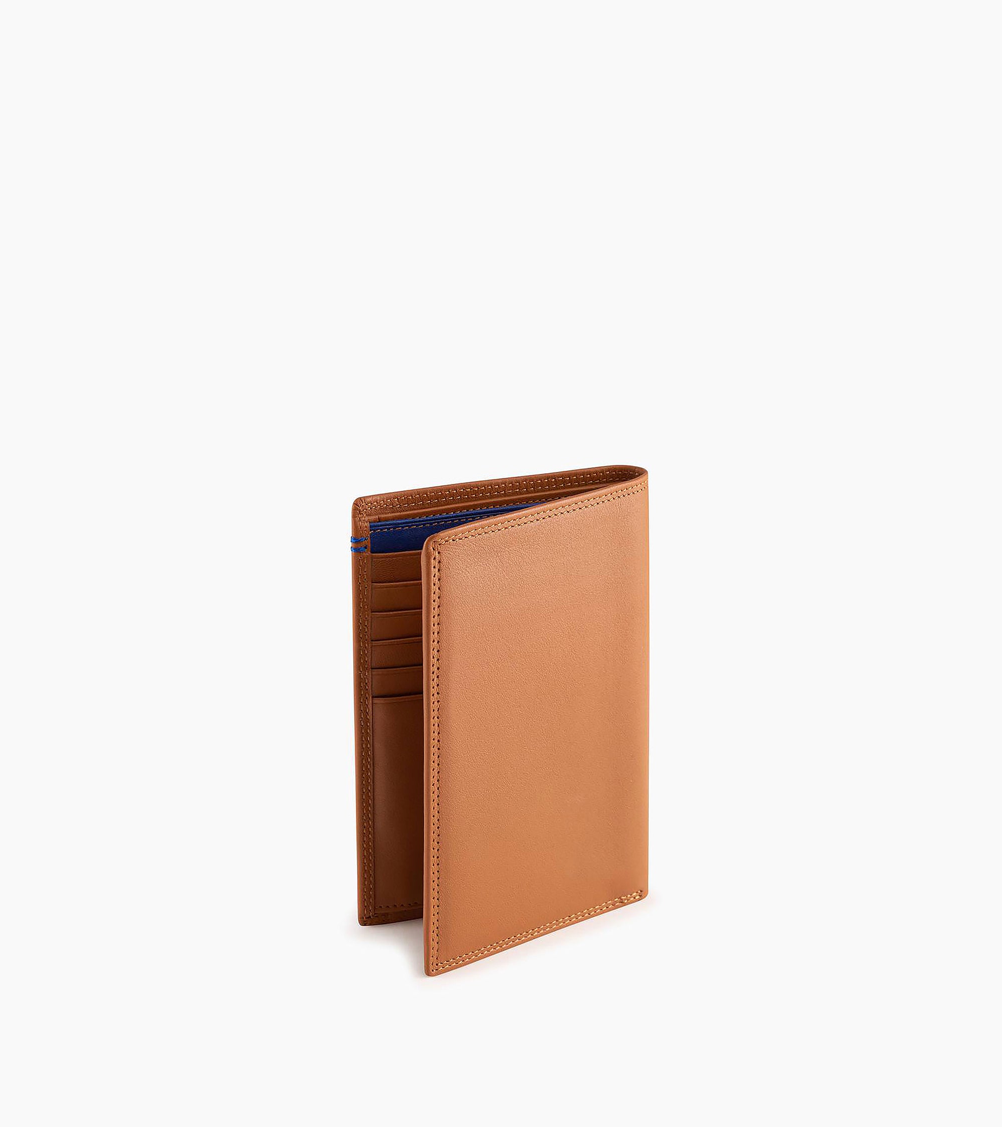 Martin zipped pocket and 2 shutters wallet in smooth leather