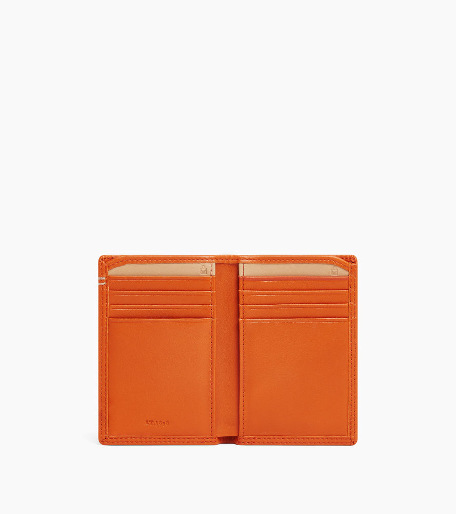 Martin vertical card holder in smooth leather