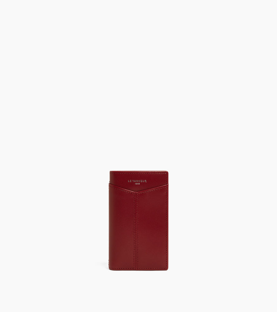 Charlotte smooth leather vertical card holder