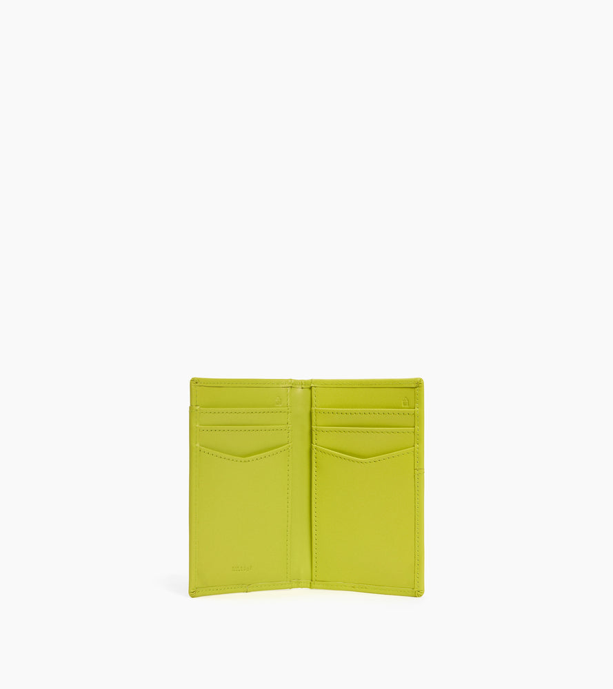 Charlotte smooth leather vertical card holder