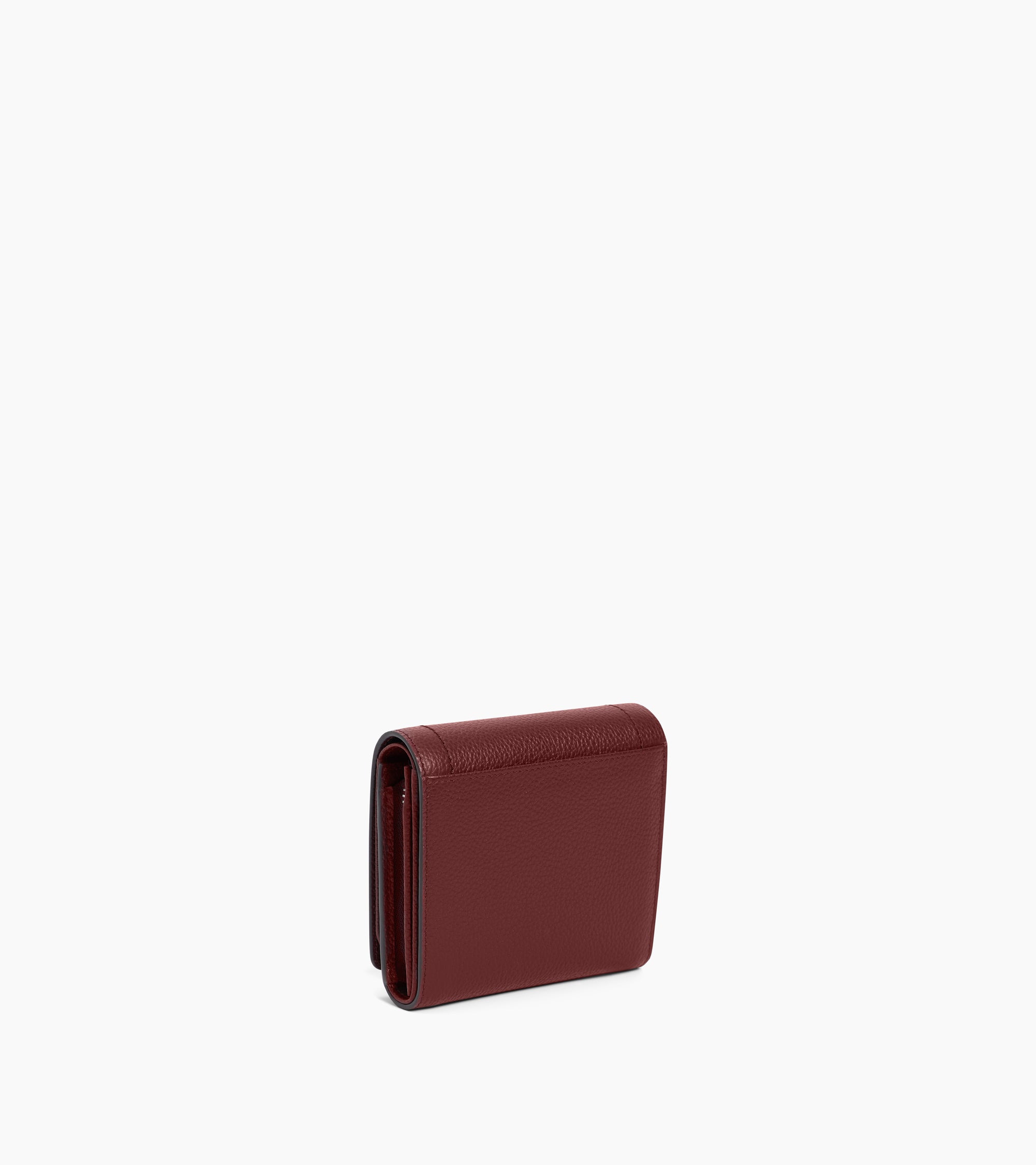 Louison small wallet with flap in grained leather