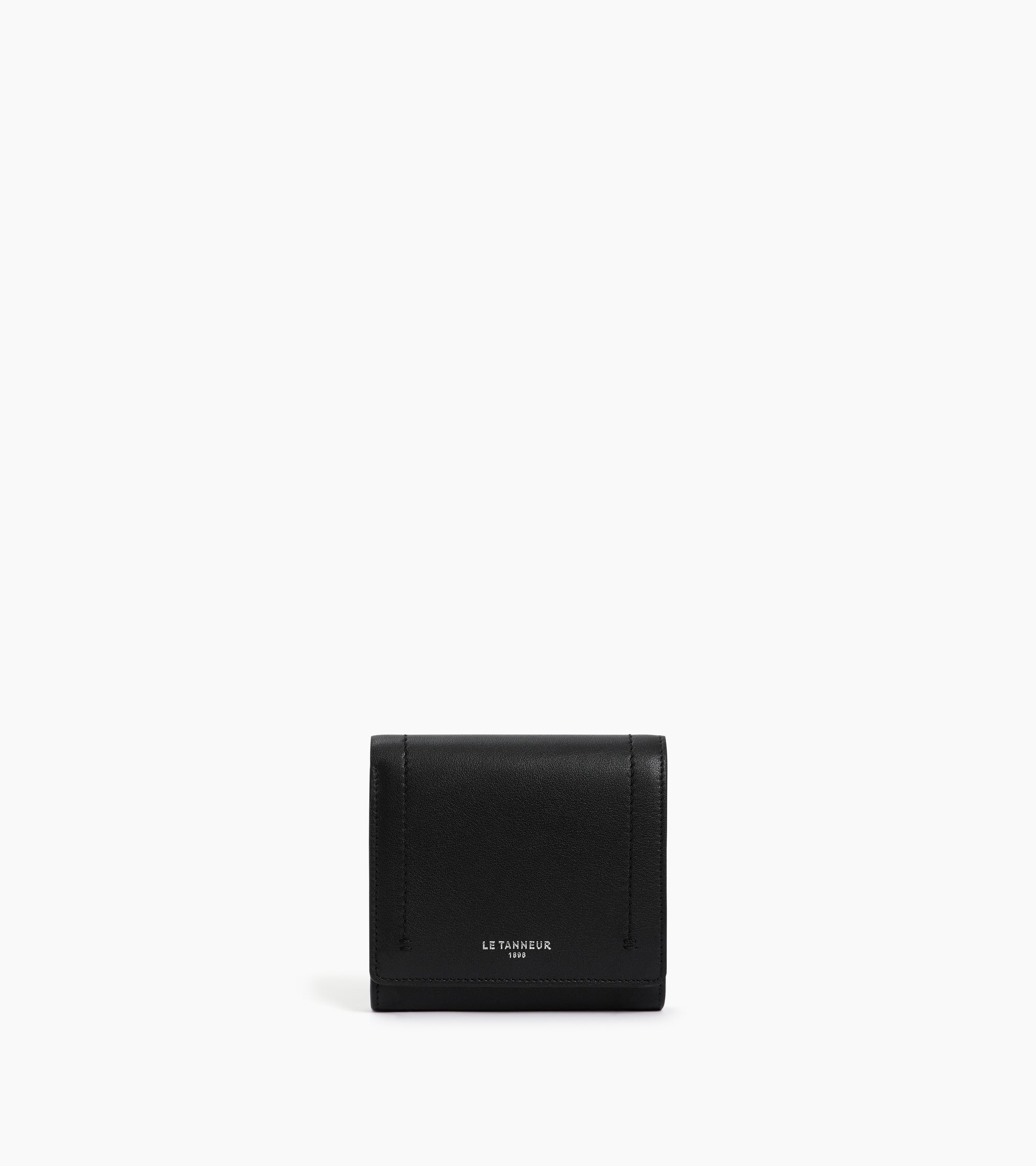 Louison small wallet with flap in smooth leather