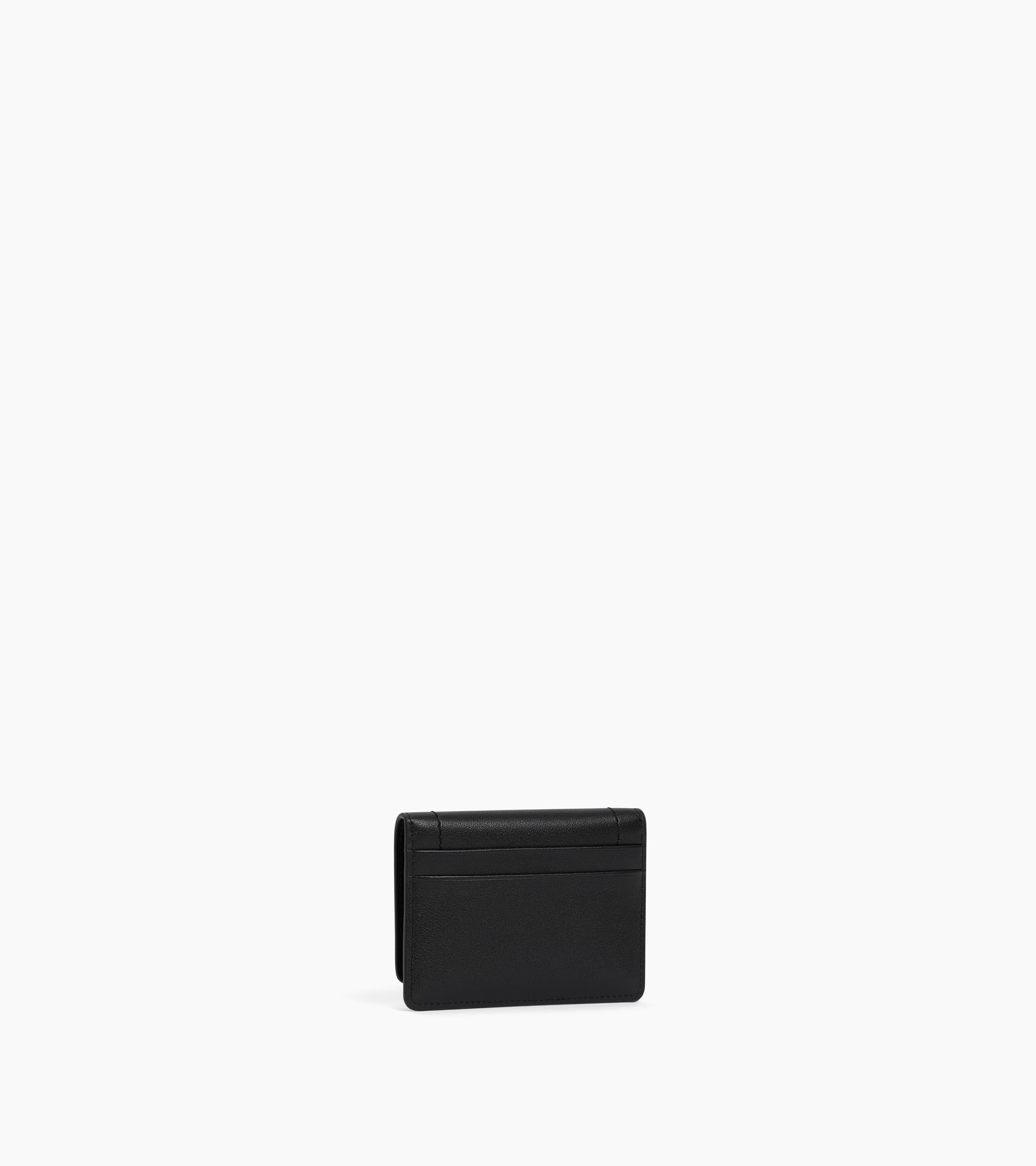 Louison small card holder with flap in smooth leather