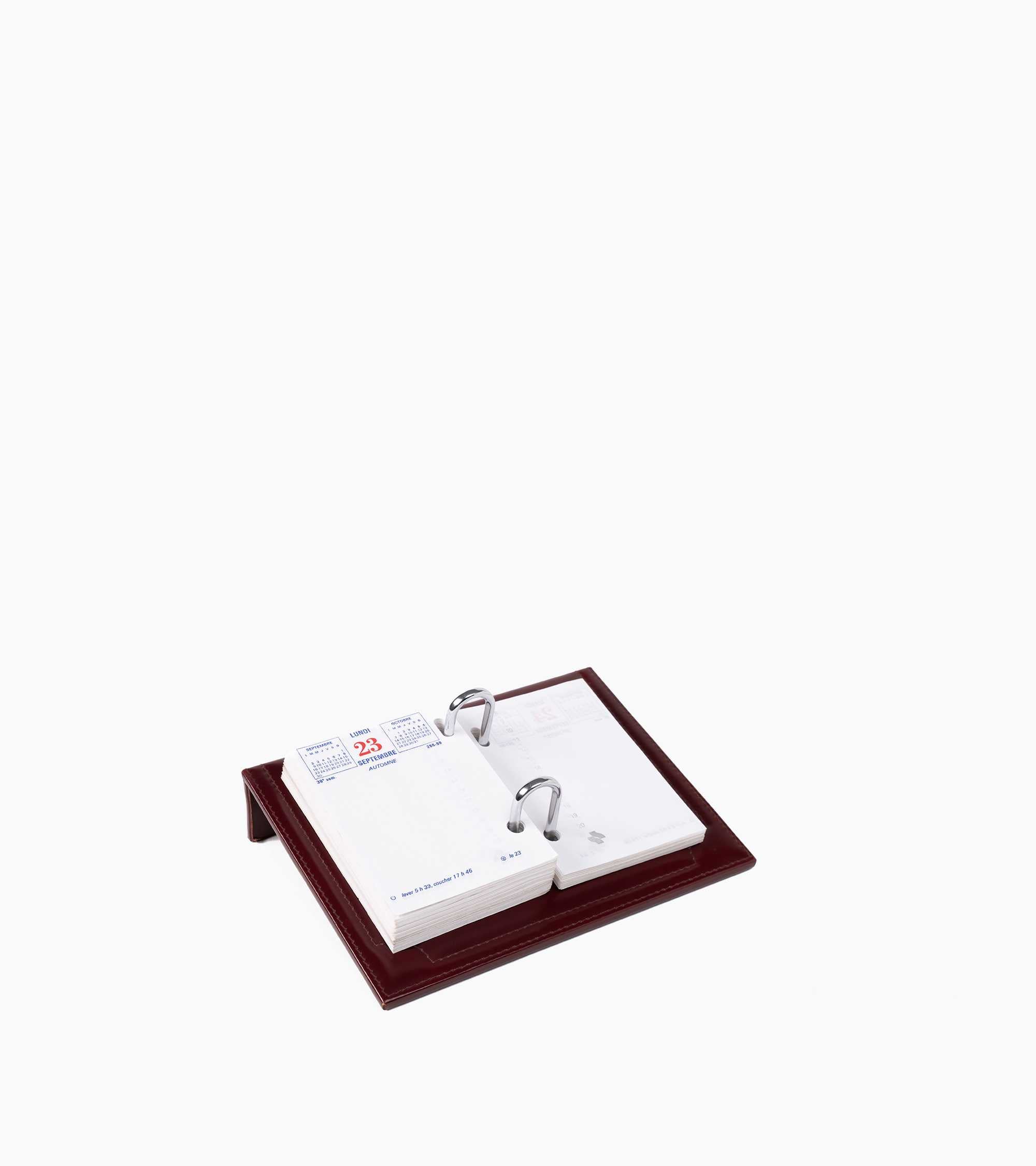 Leather calendar holder