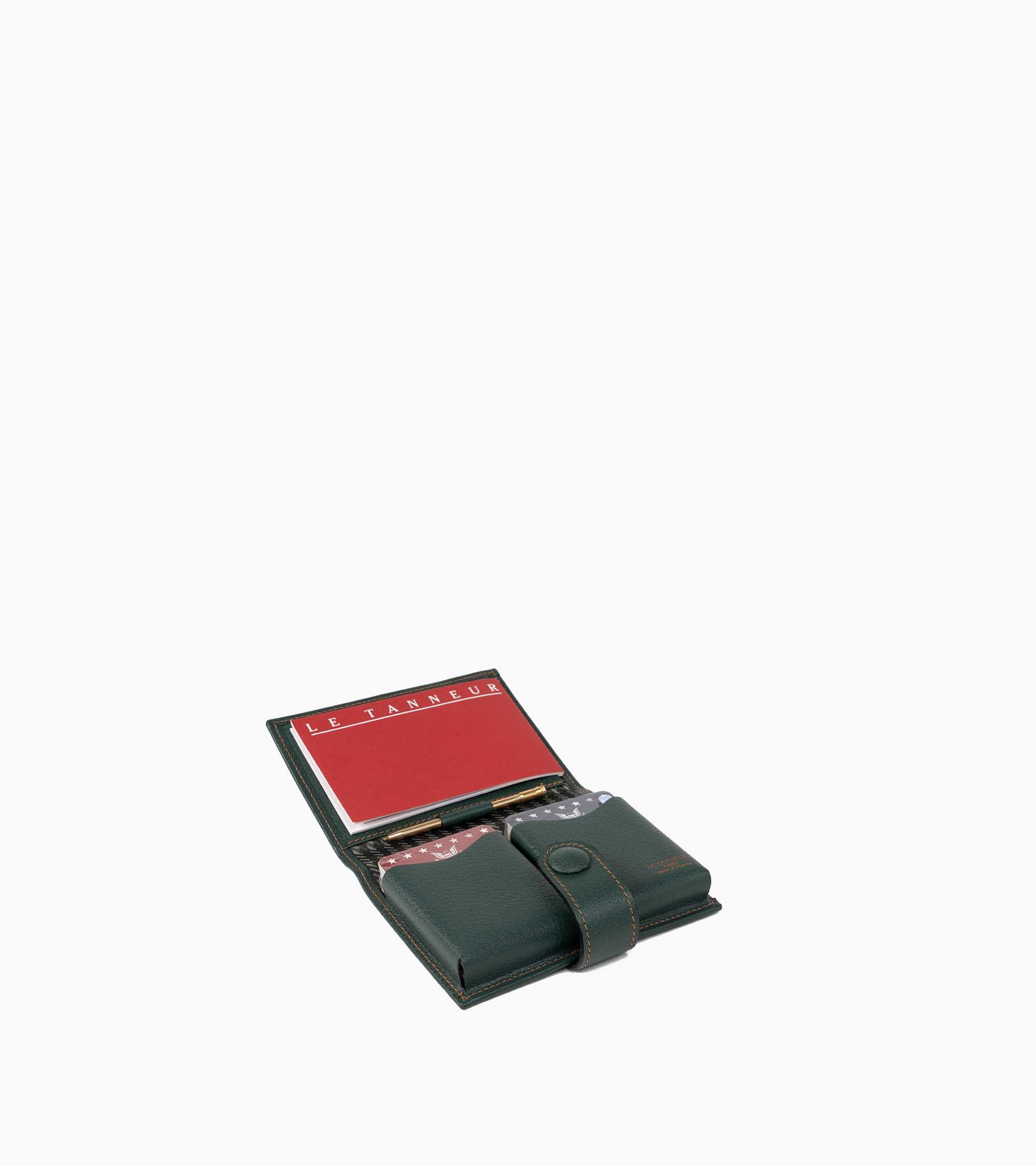 Small leather bridge card case